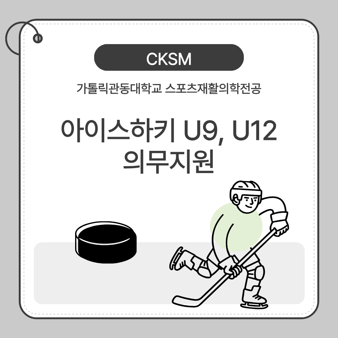 아이스하키 의무지원 대표이미지